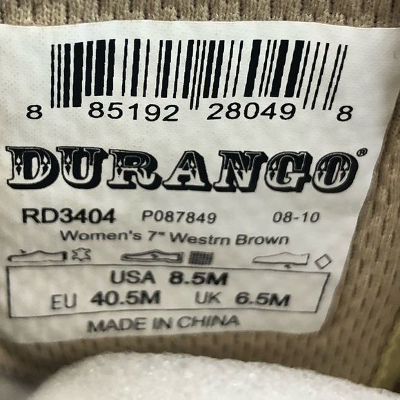 DURANGO women’s western boot Size 8.5 - Picture 5 of 13